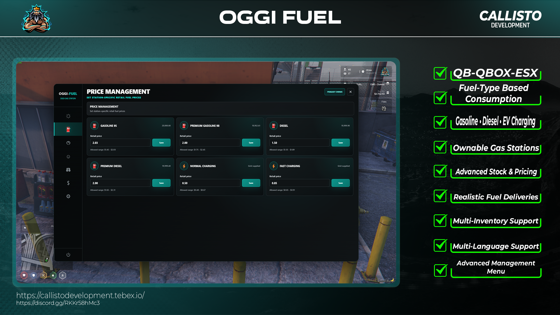 OGGI Fuel – Ownable Gas Stations & Realistic Fuel System