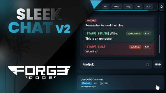 [ESX/QB] Sleek CHAT V2 [NEW!]