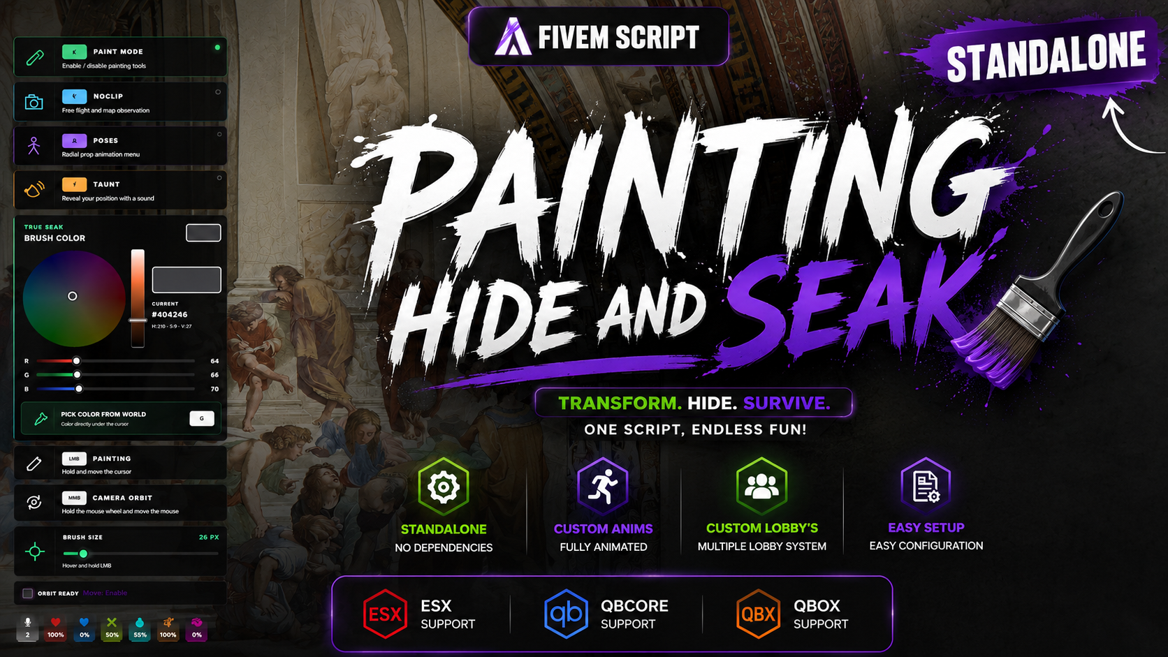 Painting Hide And Seak