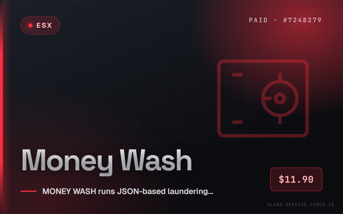 [ESX] Money Wash