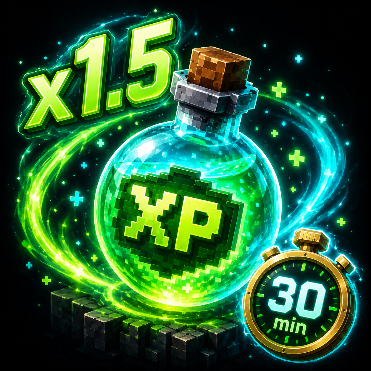 Small Personal XP Boost — x1.5 · 30 Min