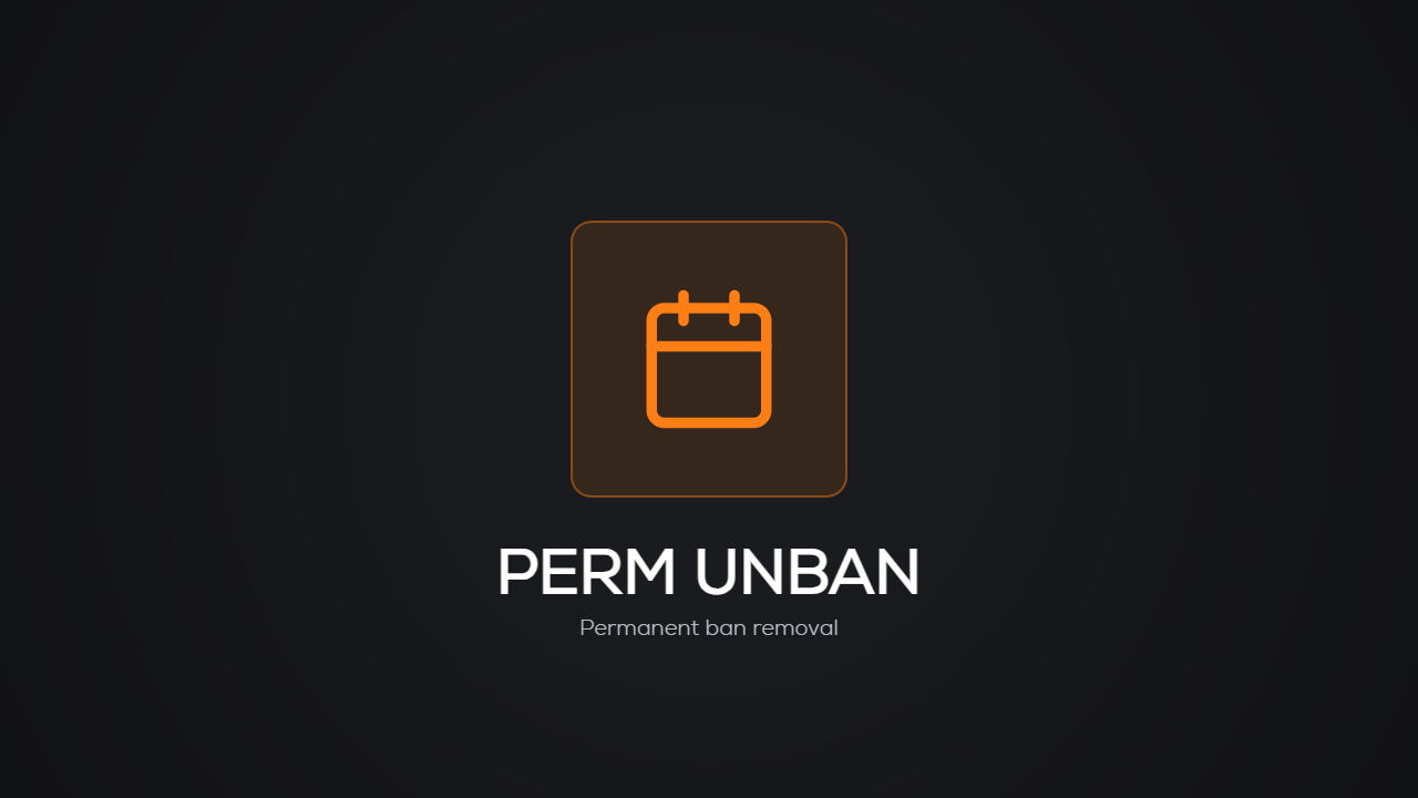 Permanent Ban Appeal Request