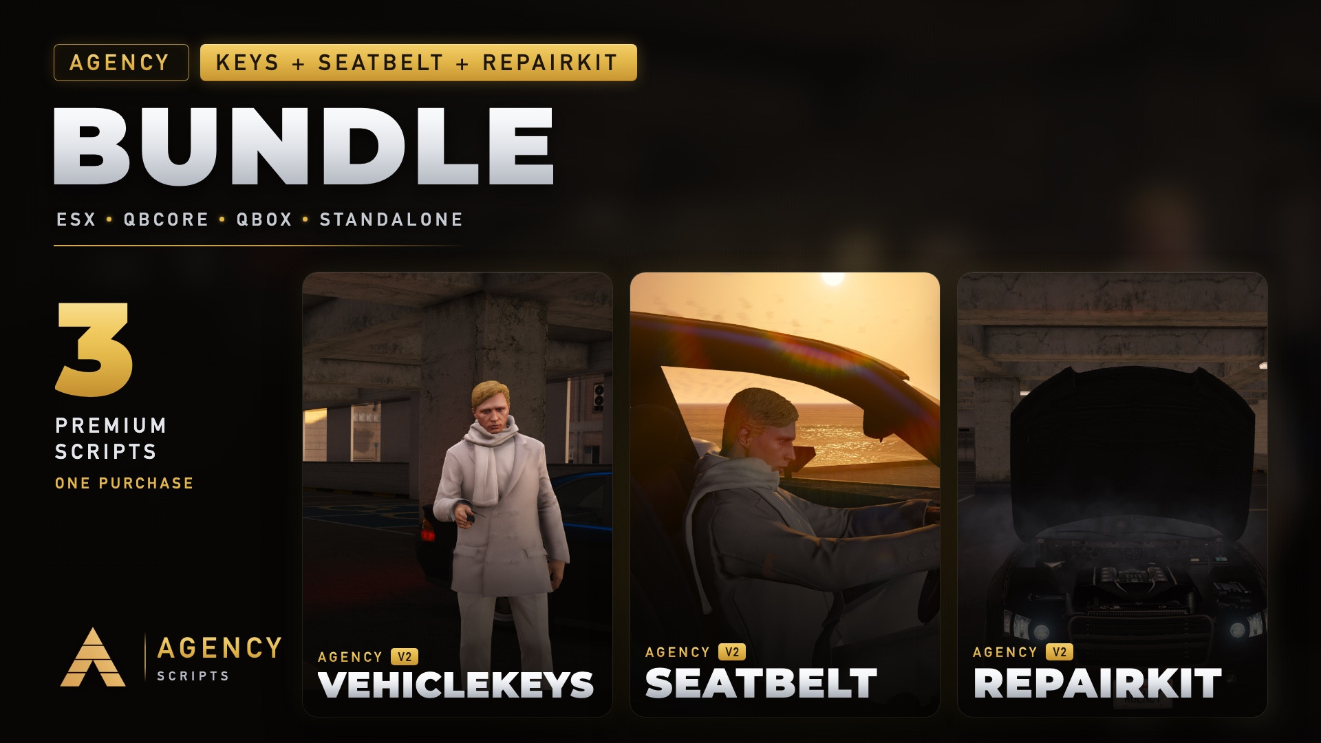 THE ULTIMATE VEHICLE BUNDLE | Vehiclekeys V2 + Seatbelt V2 + Repairkit V2