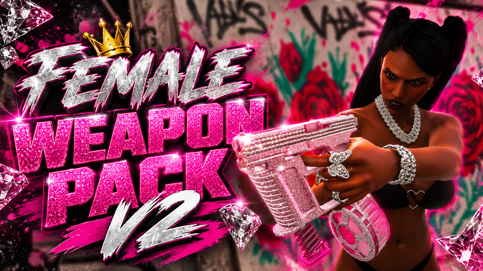 VVS FEMALE GUN PACK V2