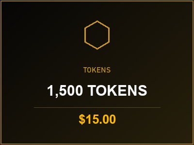 1,500 Tokens