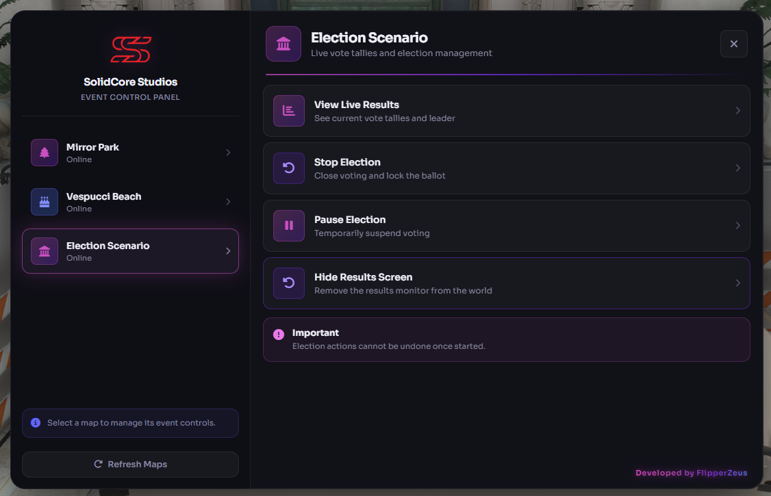 Townhall Election Scenario