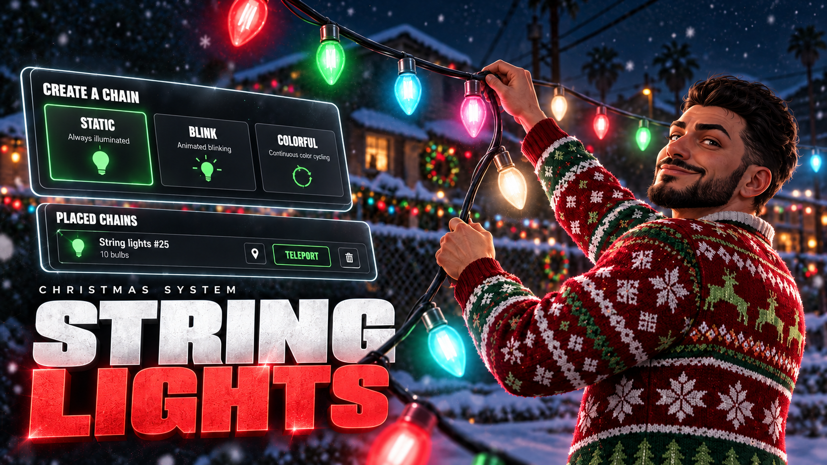 Christmas String Lights Creator