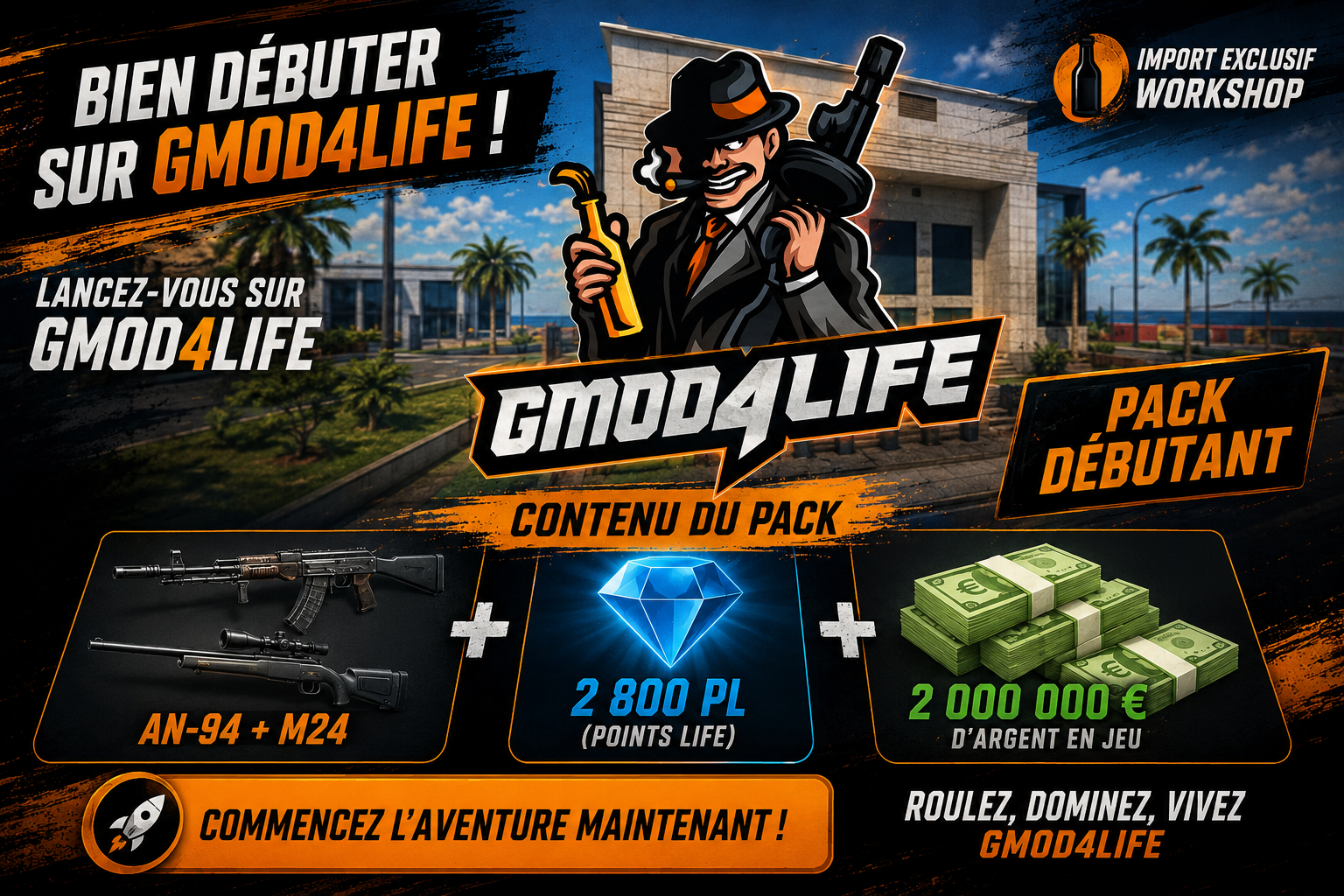 ✊ Bien débuter sur GMod4Life !