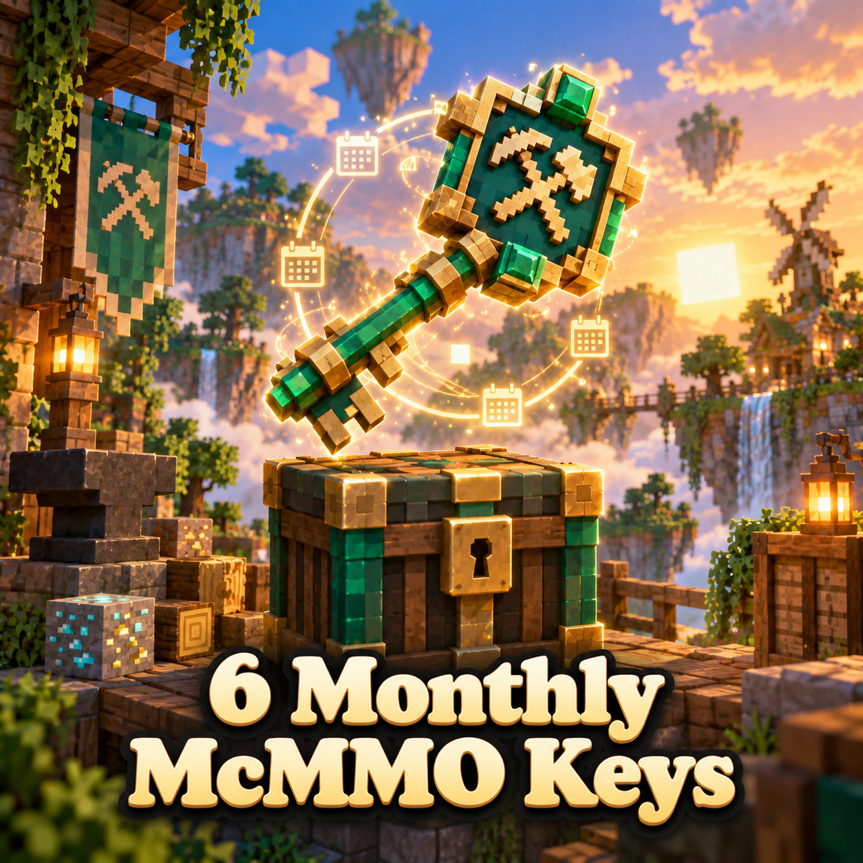 6 Monthly McMMO Keys