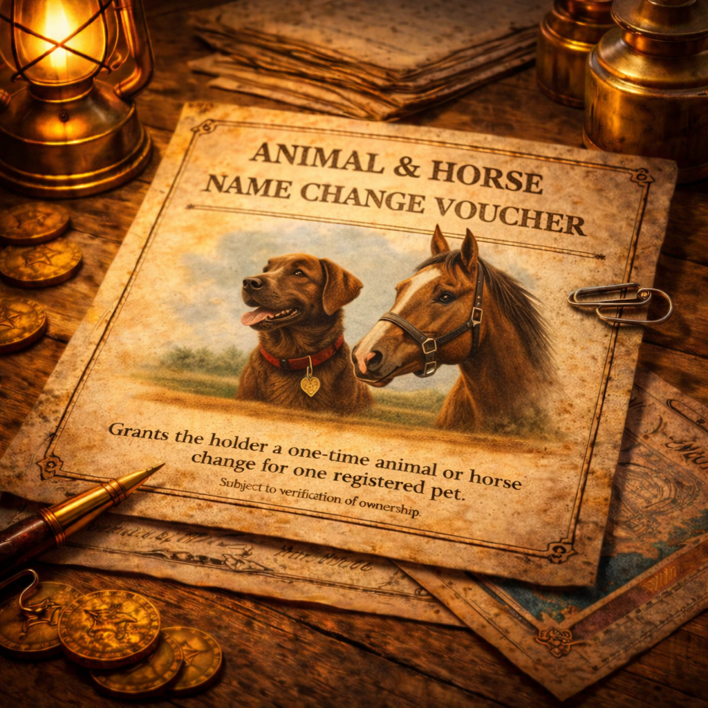🐎 Animal Name Change Voucher