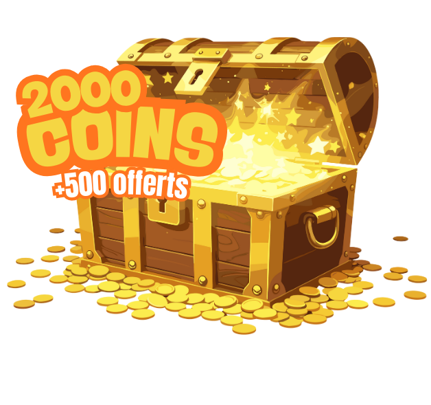 2000 Coins + 500 offerts