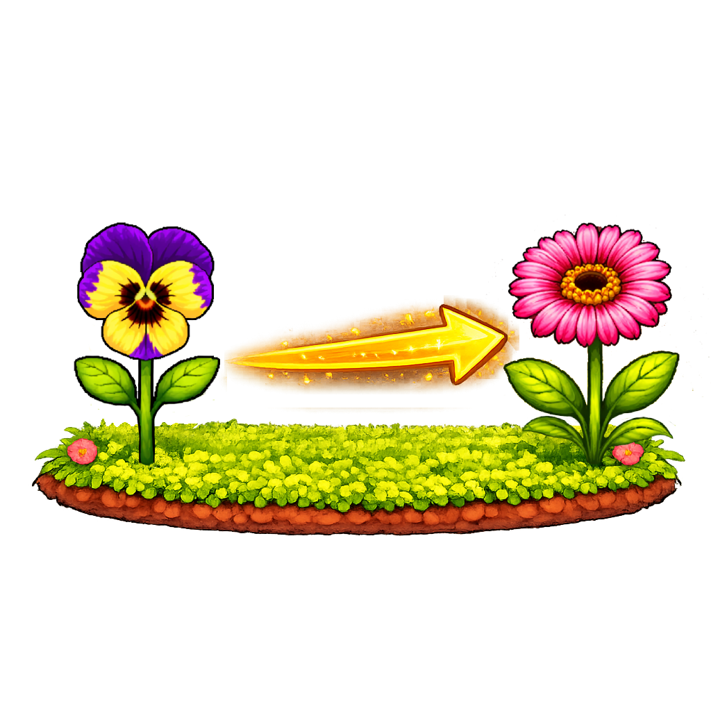 Violet  -> Gerbera