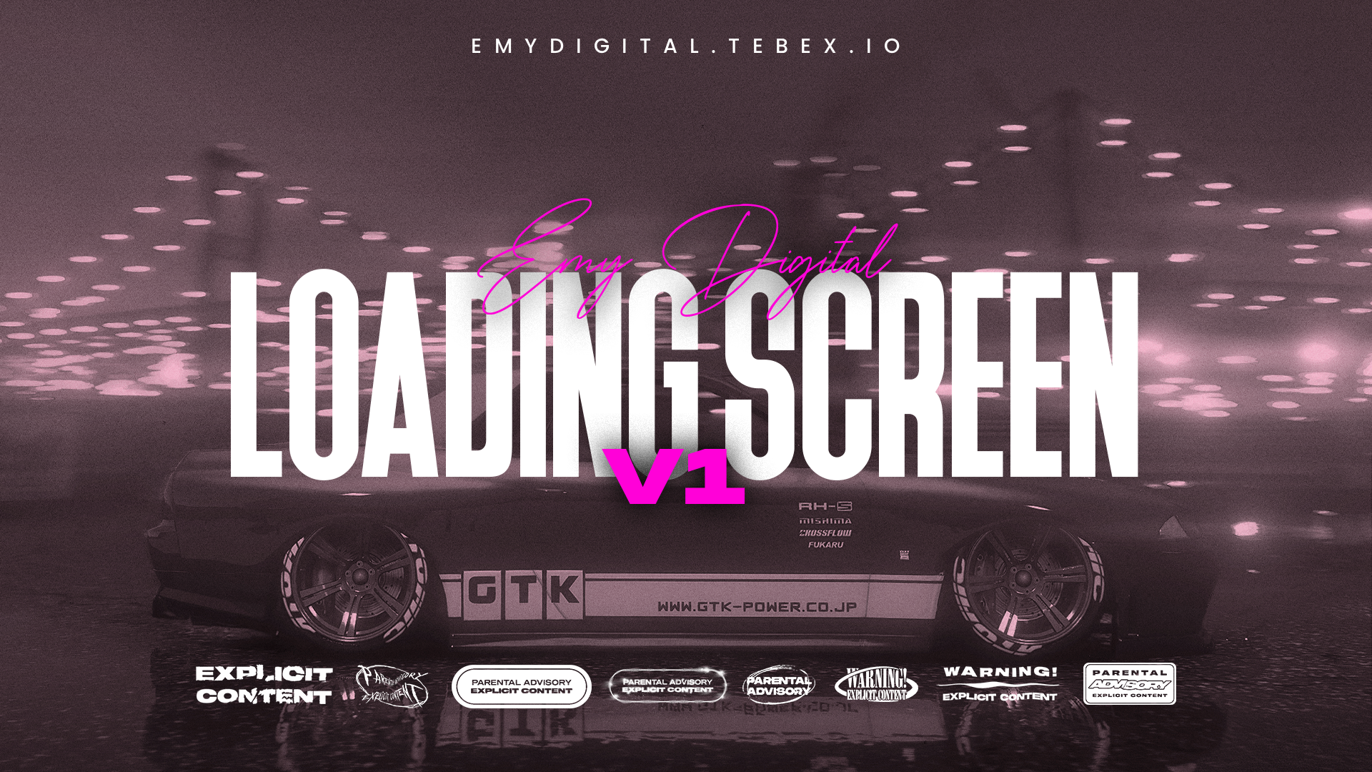 EMY Digital Loading Screen V1 – Modern & Customizable FiveM Loading Screen