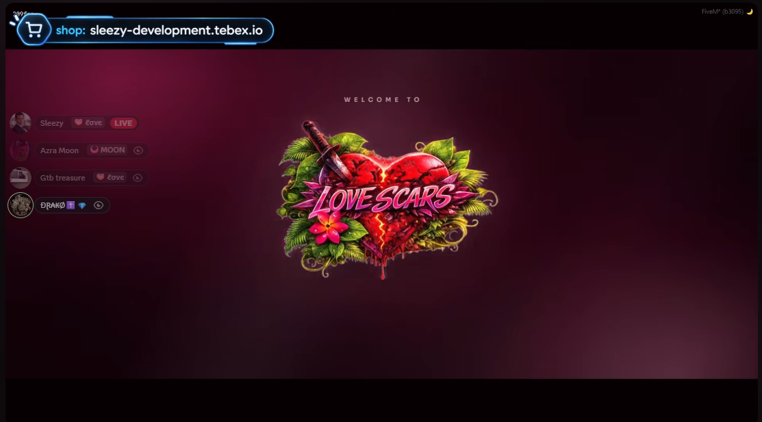 Sleezy Development • Advanced Custom Loading Screen (ESX, QBCore, Qbox, & Standalone)