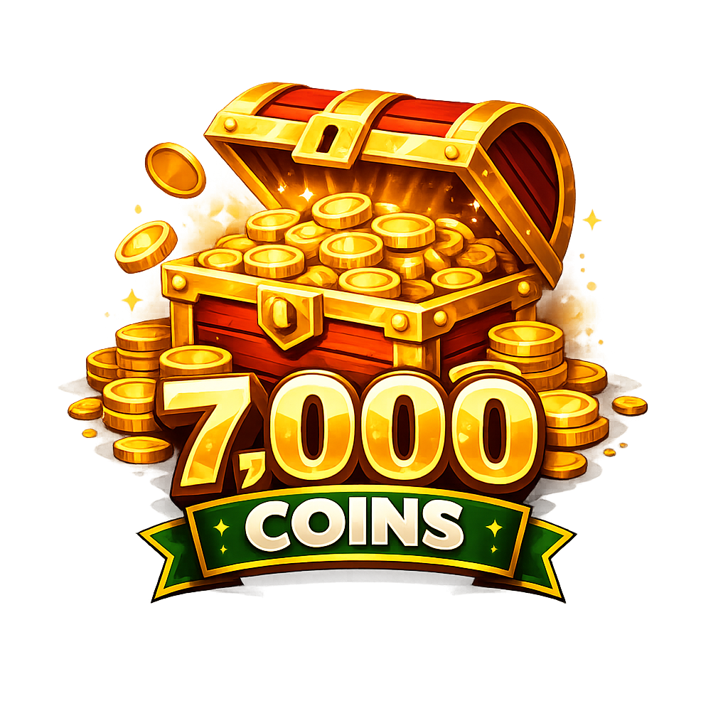 7,000 Coins (Bonus 1,500)