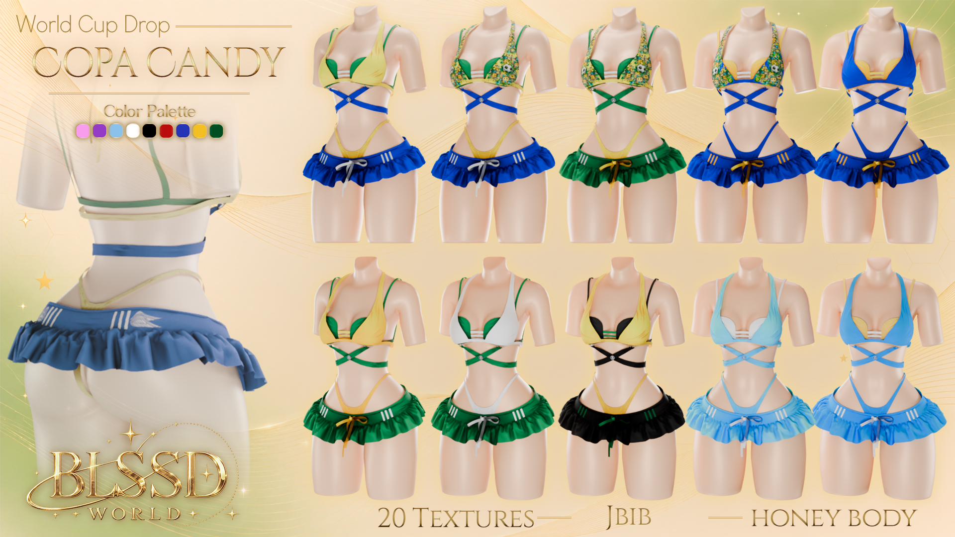 Copa Candy Female Set - Honey Body