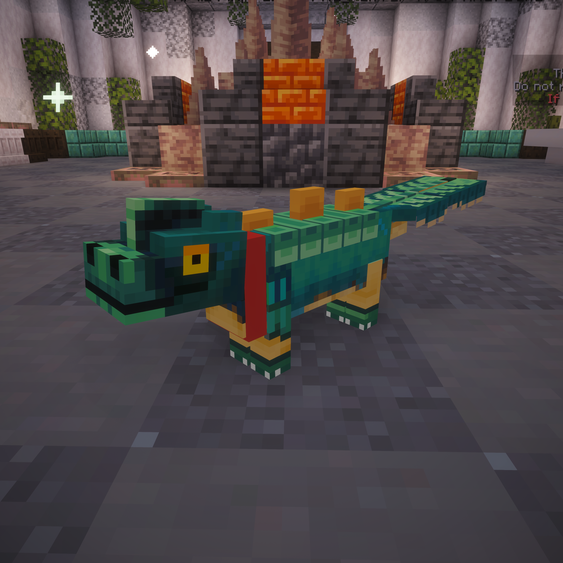 Cyan Dino Cat Skin — cosmetic Cat Skins item on the NovaVoid Cat Civilization Minecraft server