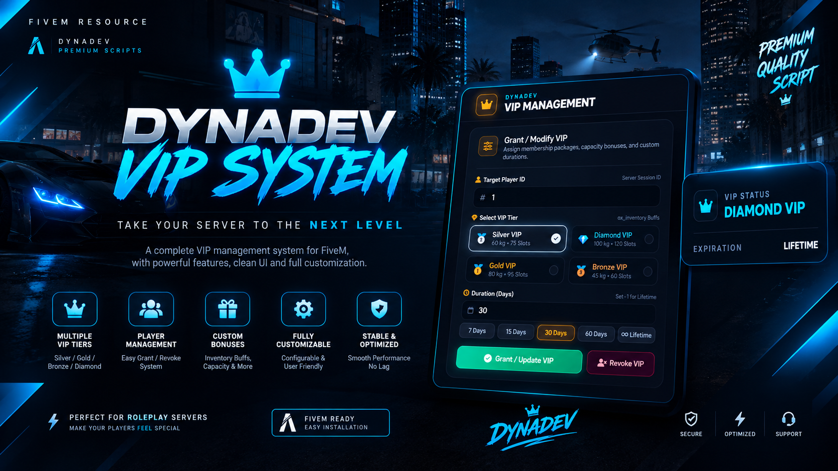 [FiveM] DynaDev VIP System