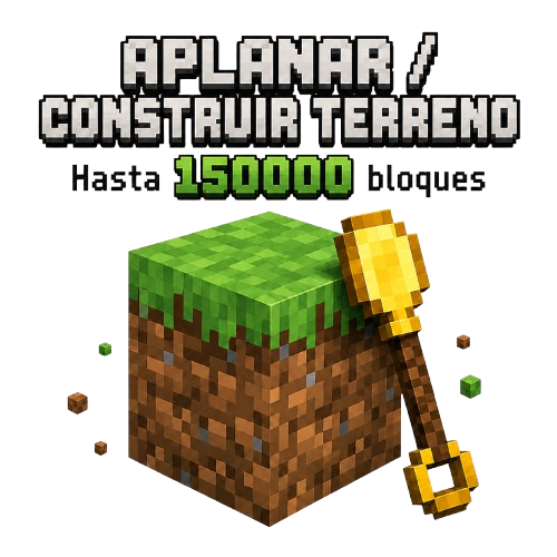 Construir o Aplanar 15000 Bloques