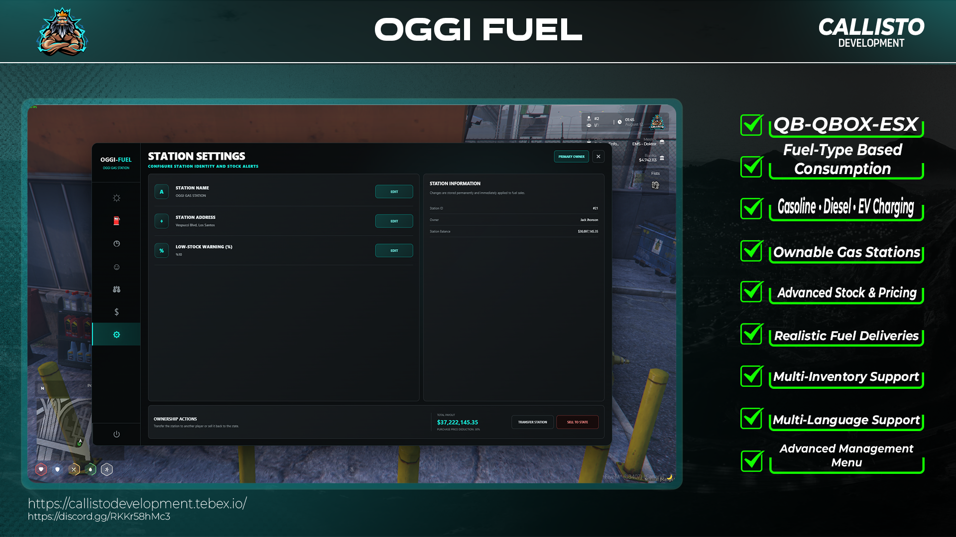 OGGI Fuel – Ownable Gas Stations & Realistic Fuel System