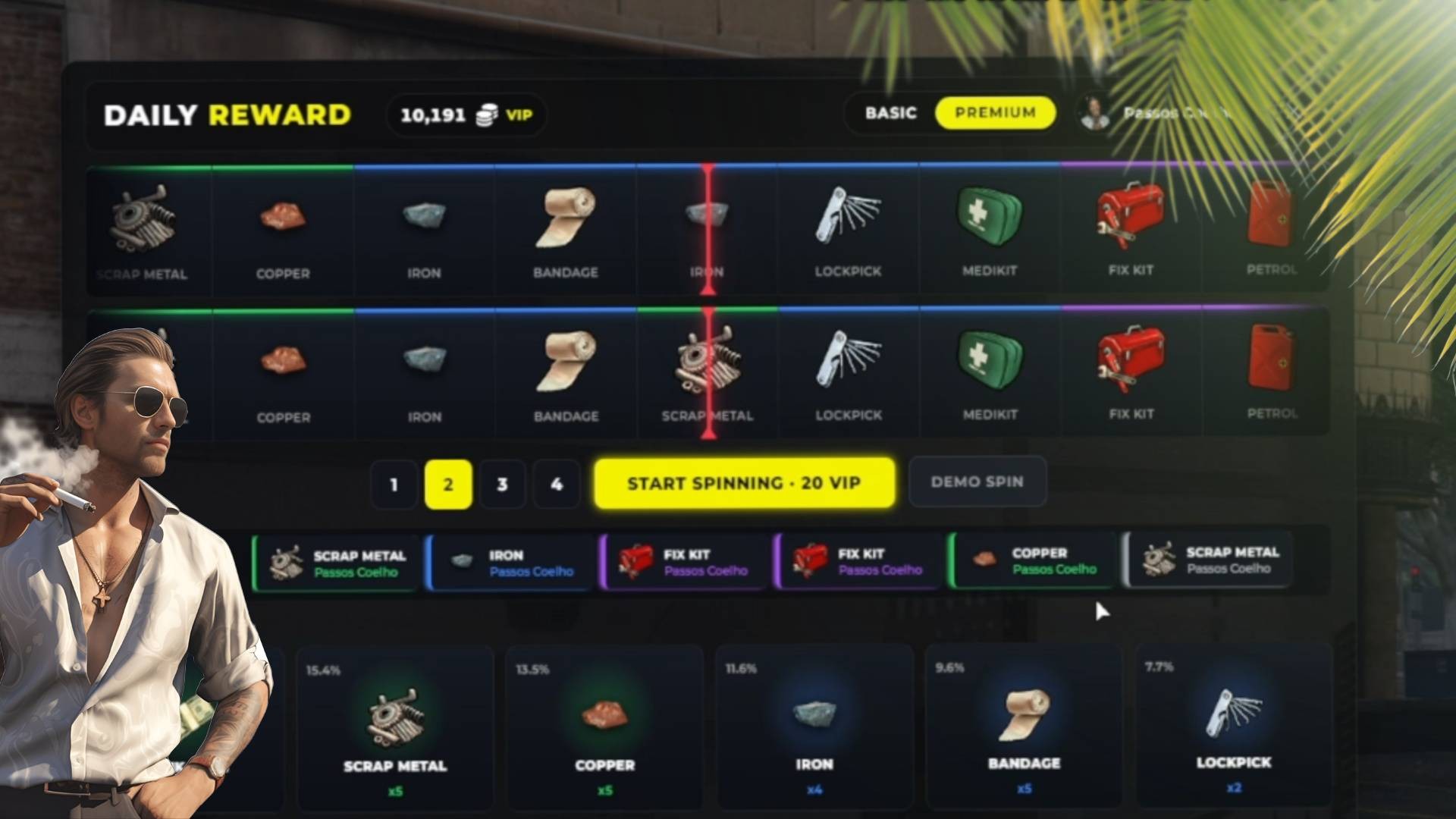Daily Case Rewards