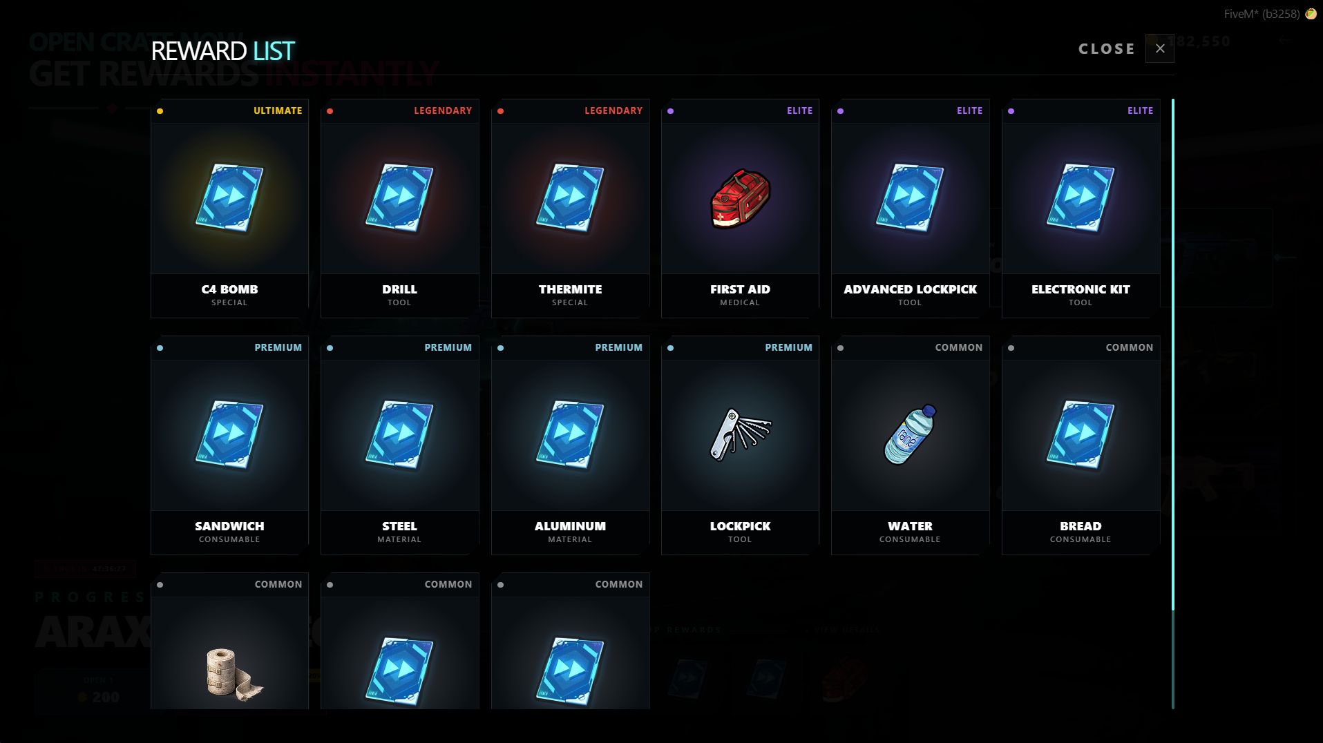 KzO Exclusives · kzo_crate (fivem case / crate opening with cinematic ...