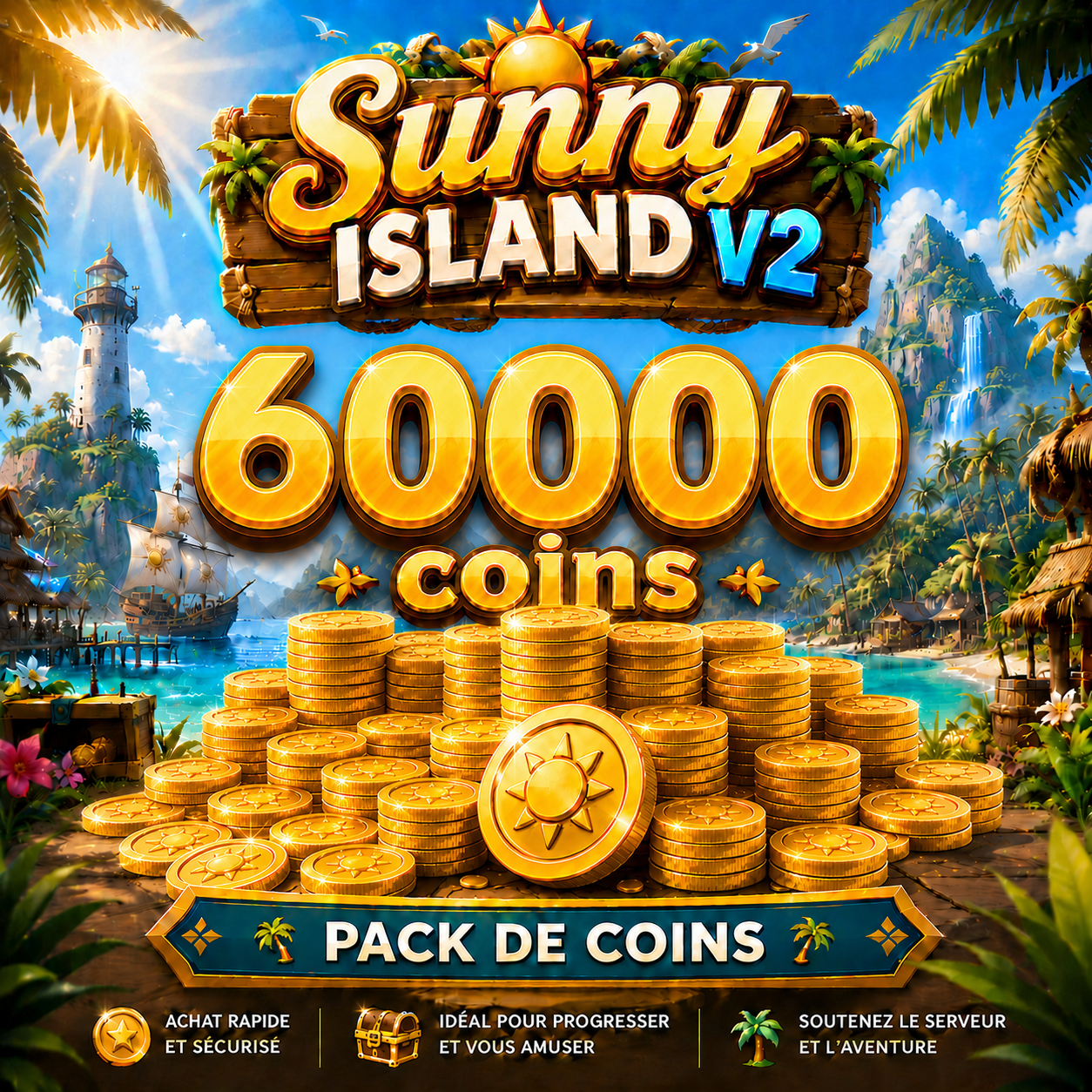 50000 COINS + 10000 BONUS