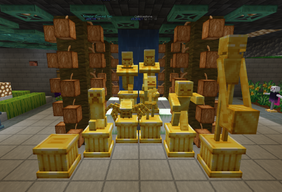 August 2025: Golden Mob Statues