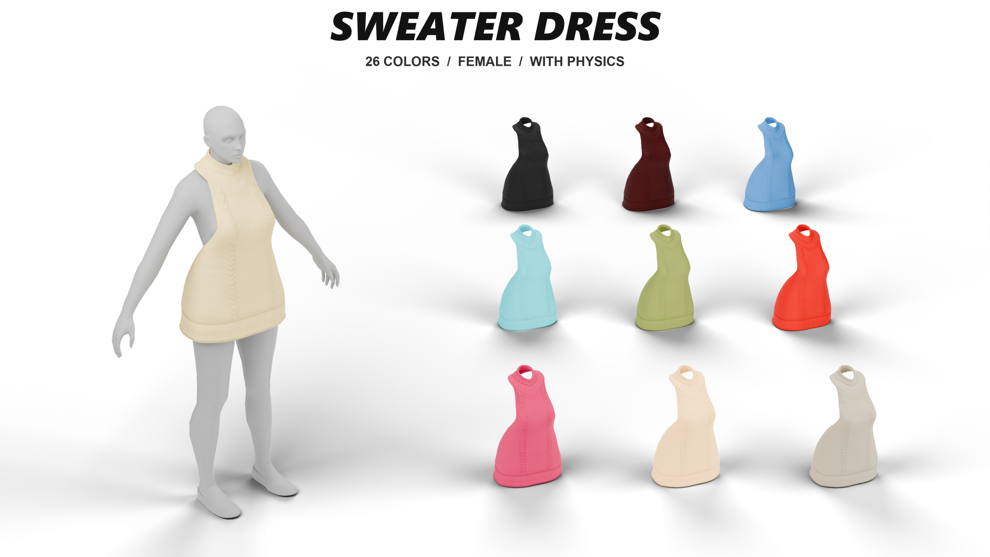 Female Sweater Dress (+Physics)
