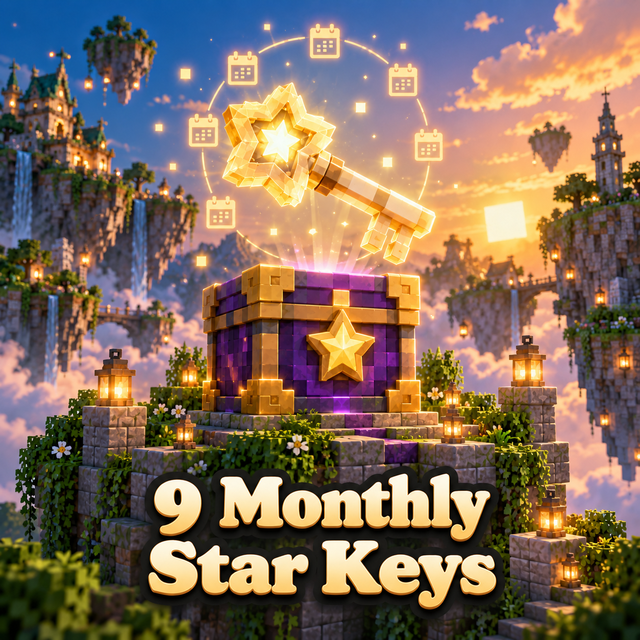 9 Monthly Star Keys