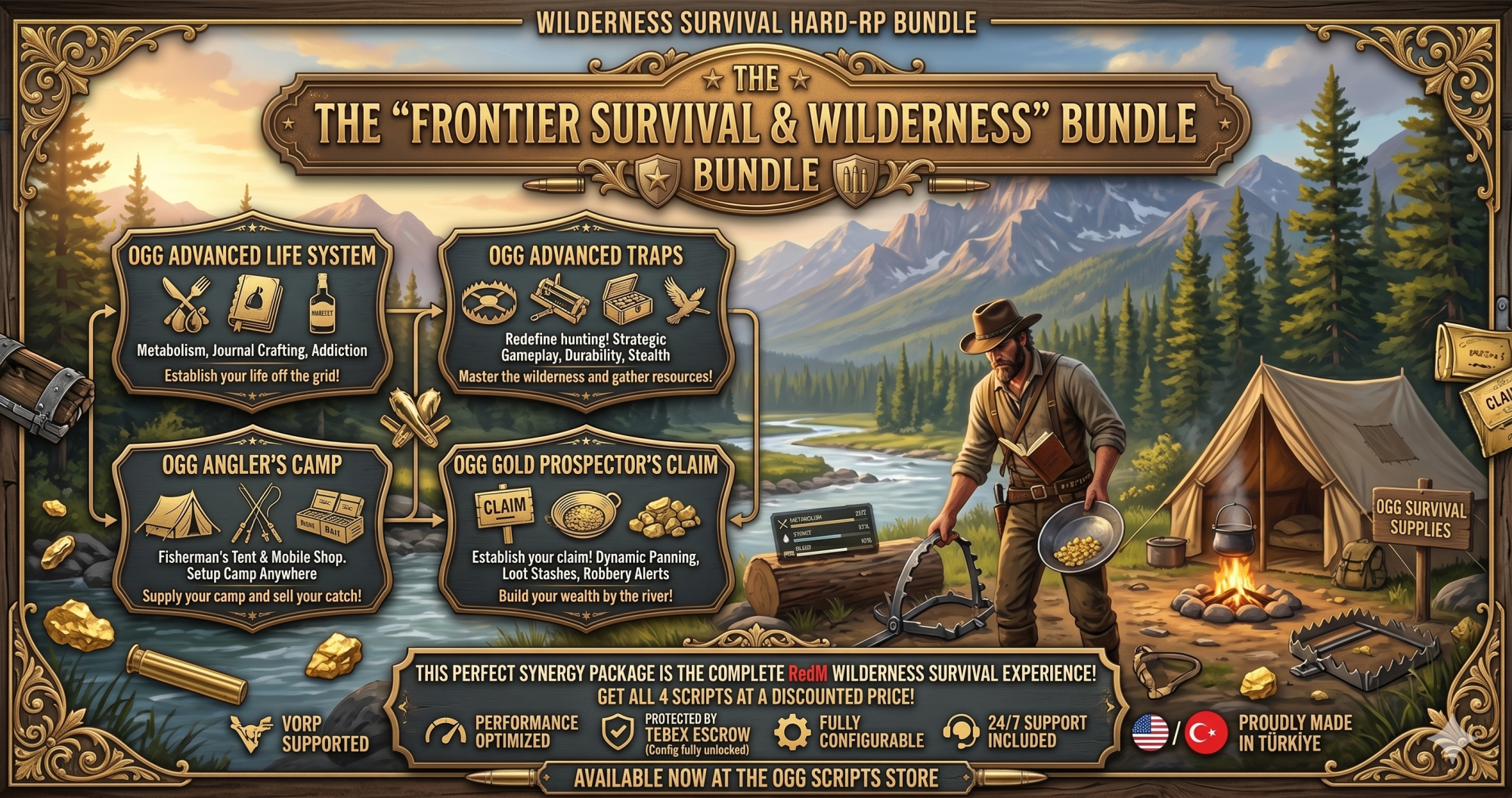 The "Frontier Survival & Wilderness" Bundle | Ultimate Hard-RP Experience