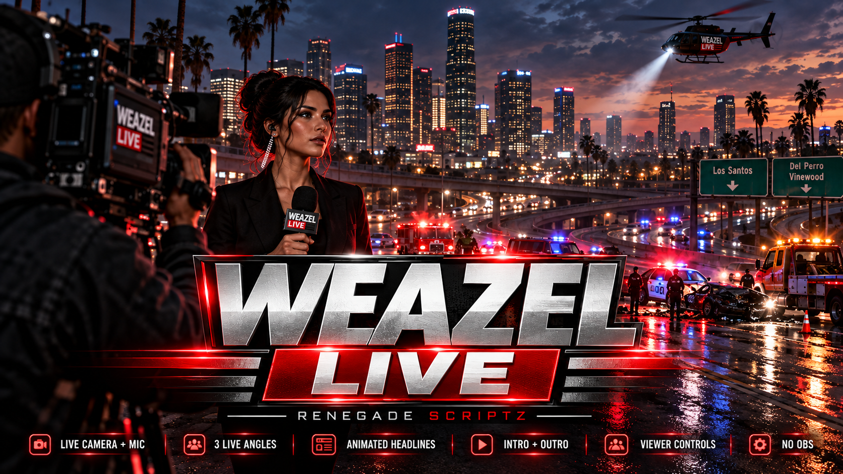 Weazel LIVE News & Broadcast (Exclusive)