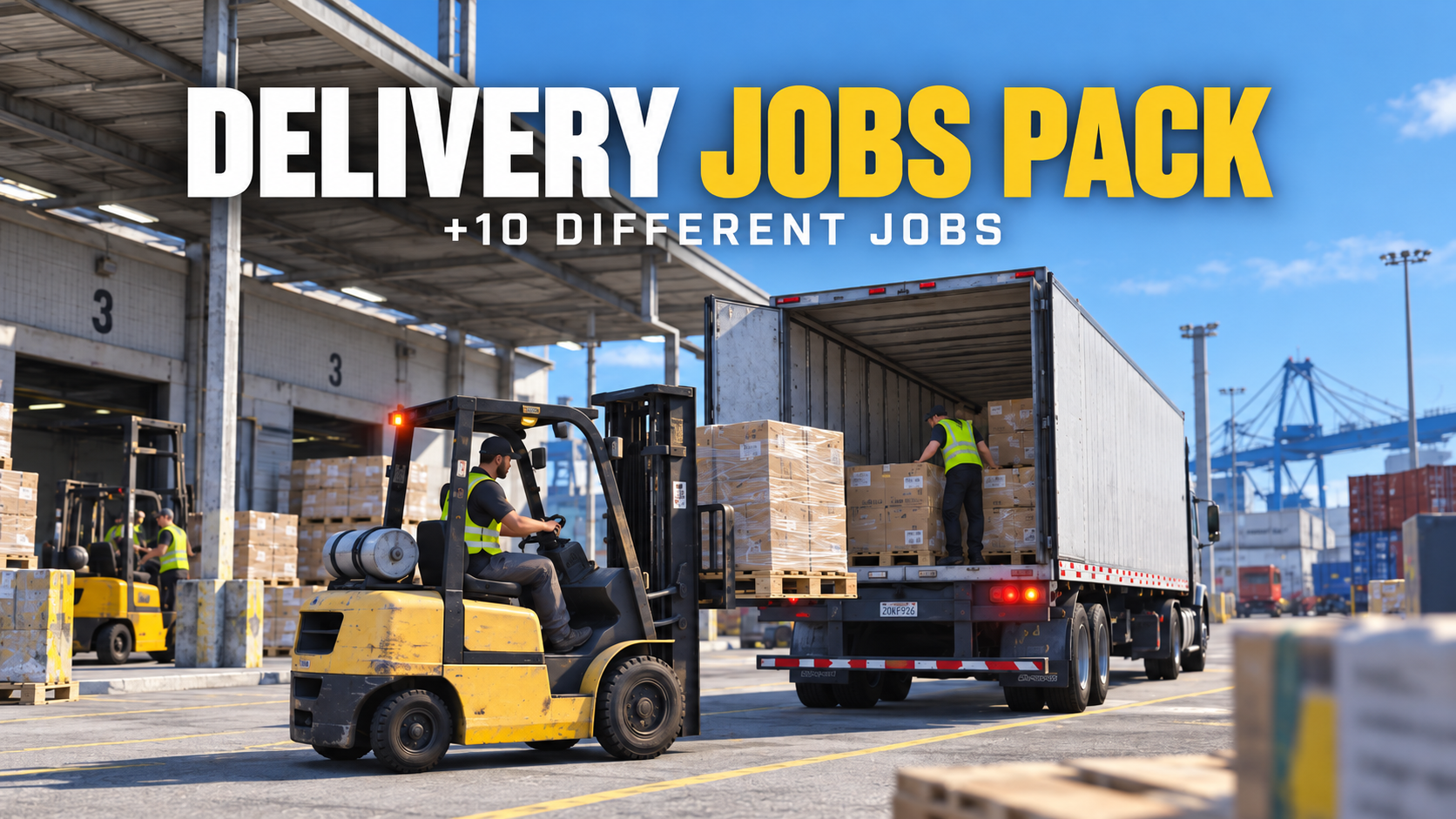 Delivery Job Pack Script – Custom props & Custom Cars, QBCore, QBOX & ESX