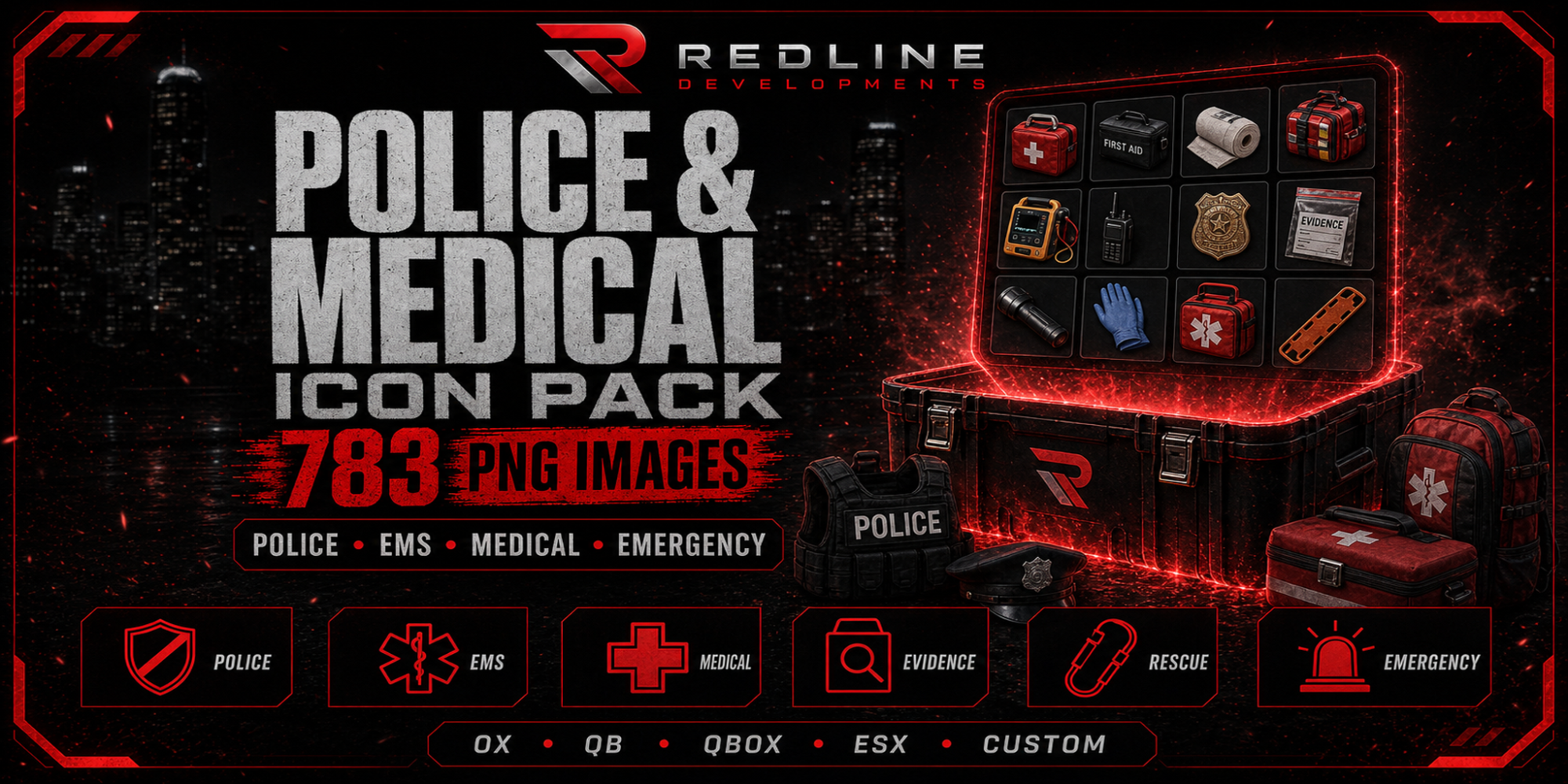 Police, Medical & EMS Icon Pack