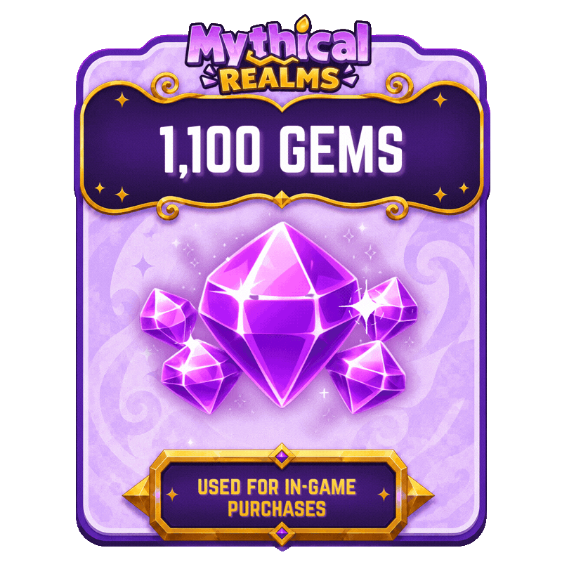 1,100 Gems