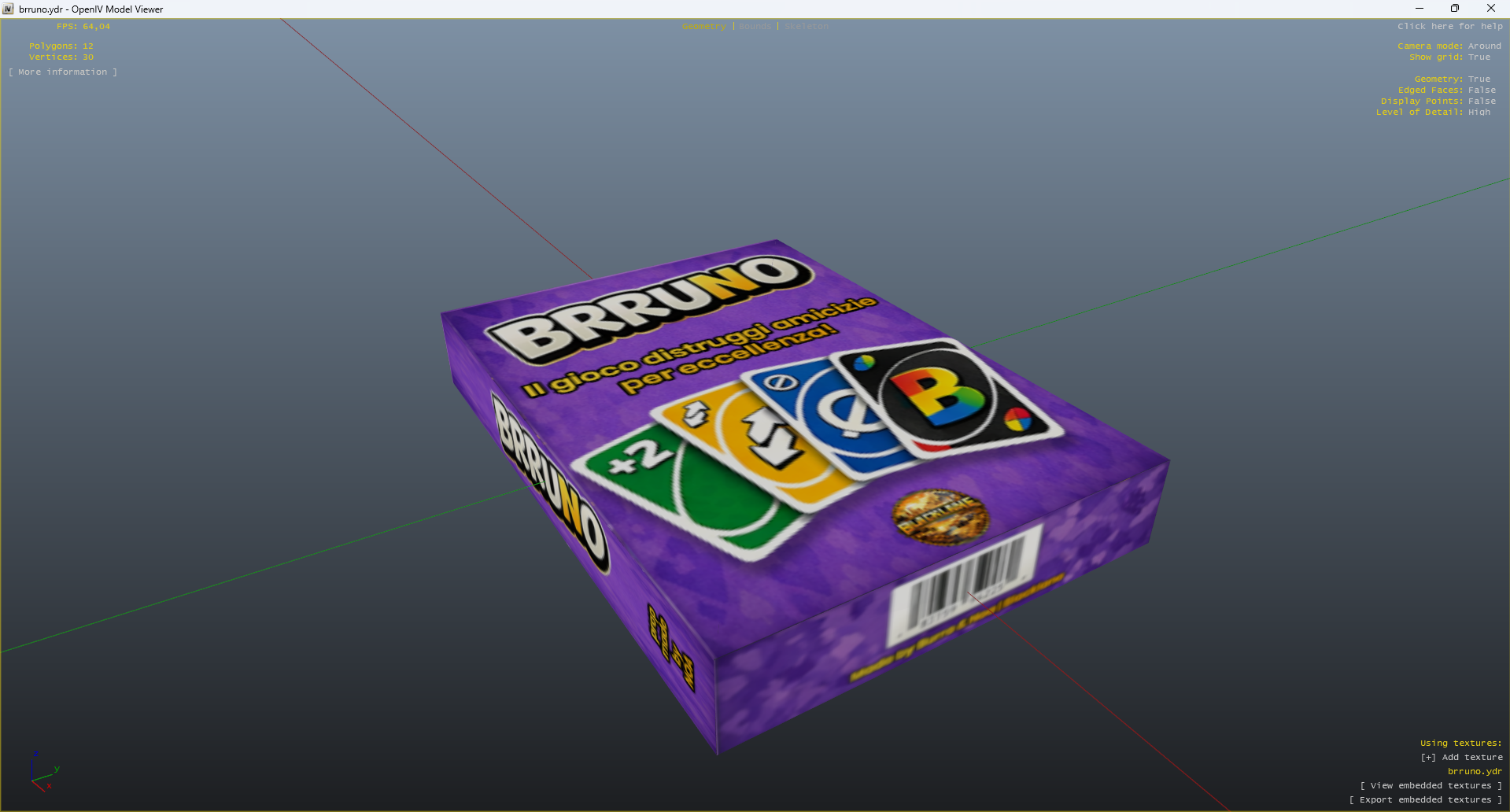 "Brruno" Playing Cards Prop | FiveM Ready | Dedicated Script ( NOT-included )