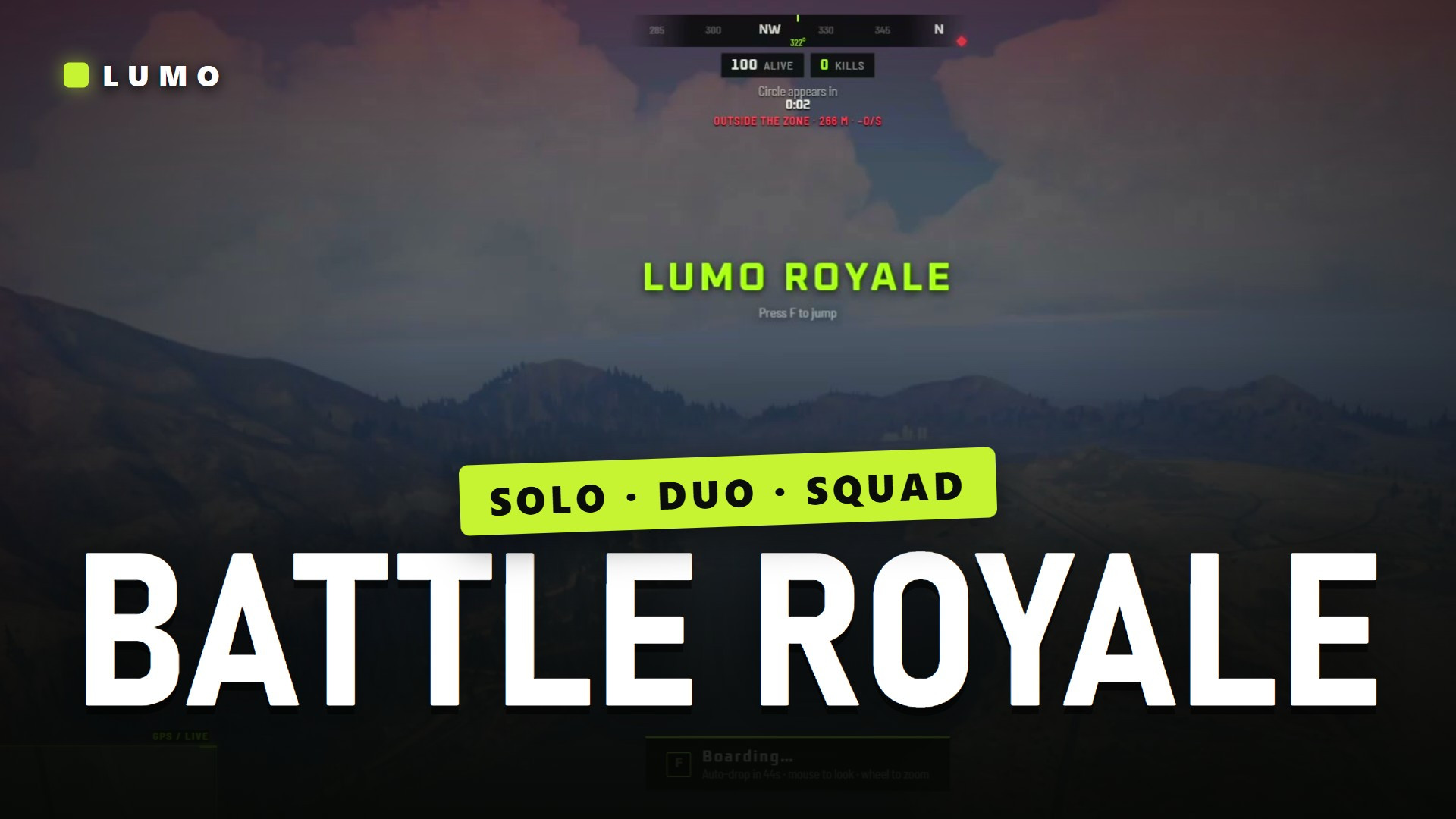 Lumo Battle Royale — Solo, Duo & Squad with AI Bots (Escrow)