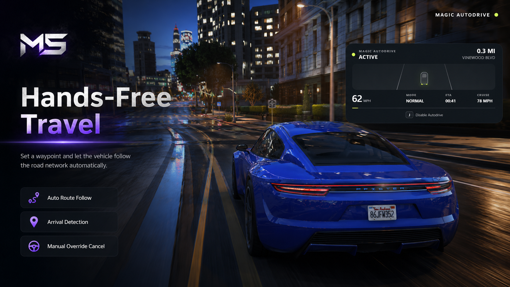 Magic Auto Drive – FiveM Autopilot System