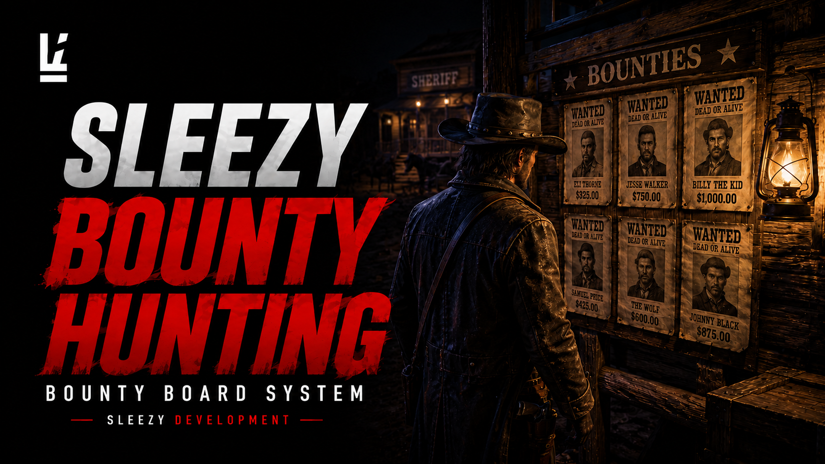 🎯 Sleezy Bounty Hunting | Advanced RedM Bounty Board & Mission System