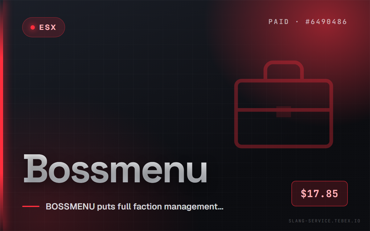 [ESX] Bossmenu