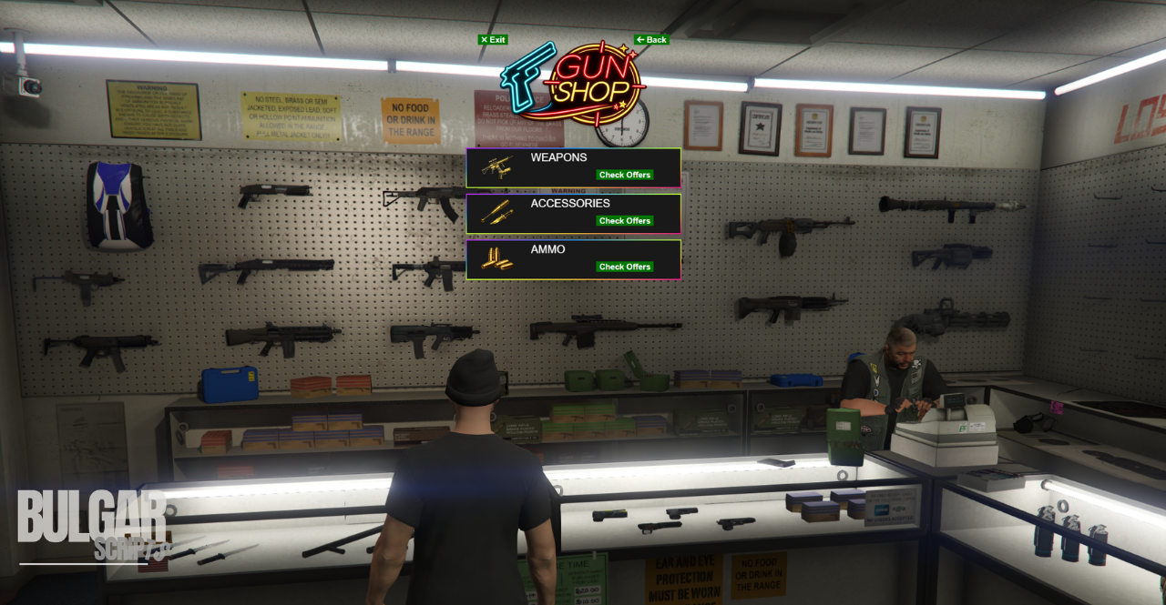 BulgaR Weapon Shop [ESX] & [QBCore]