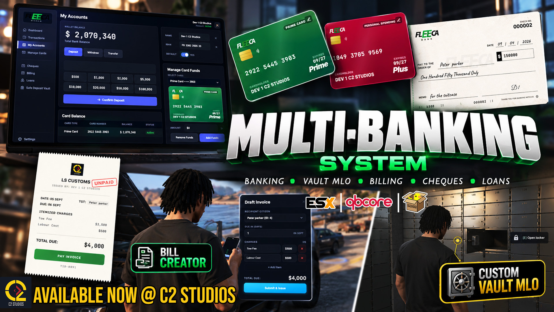 MultiBanking + Billing & Vault MLO