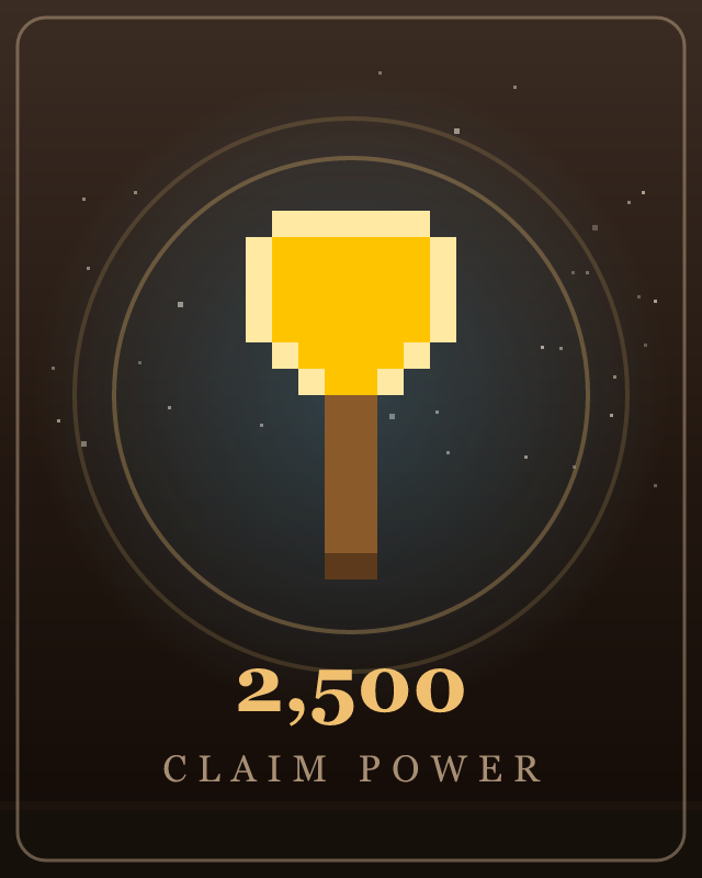 2,500 Claim Power