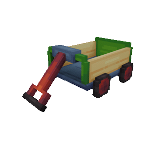 Toy Wagon — cosmetic Furniture v2 item on the NovaVoid Cat Civilization Minecraft server