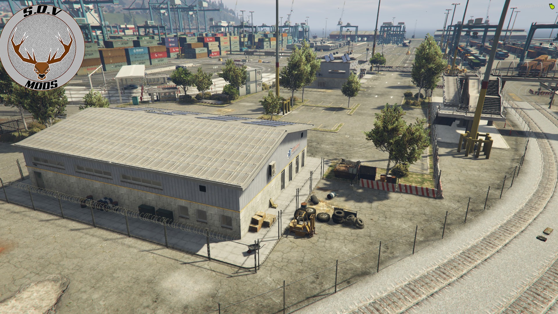 Logistics Truck Service Yard