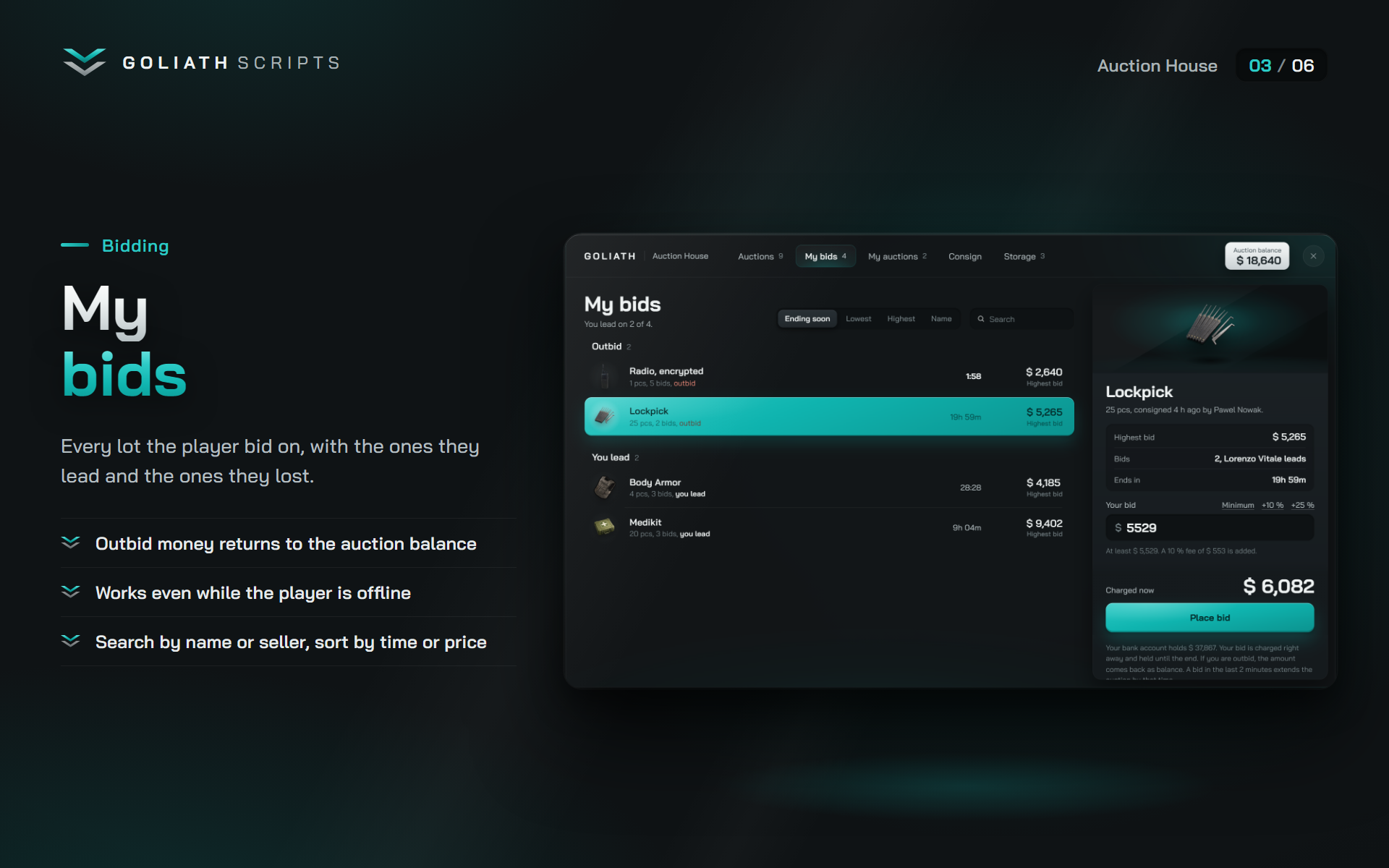 OPEN - Auction House FiveM script, screenshot 3