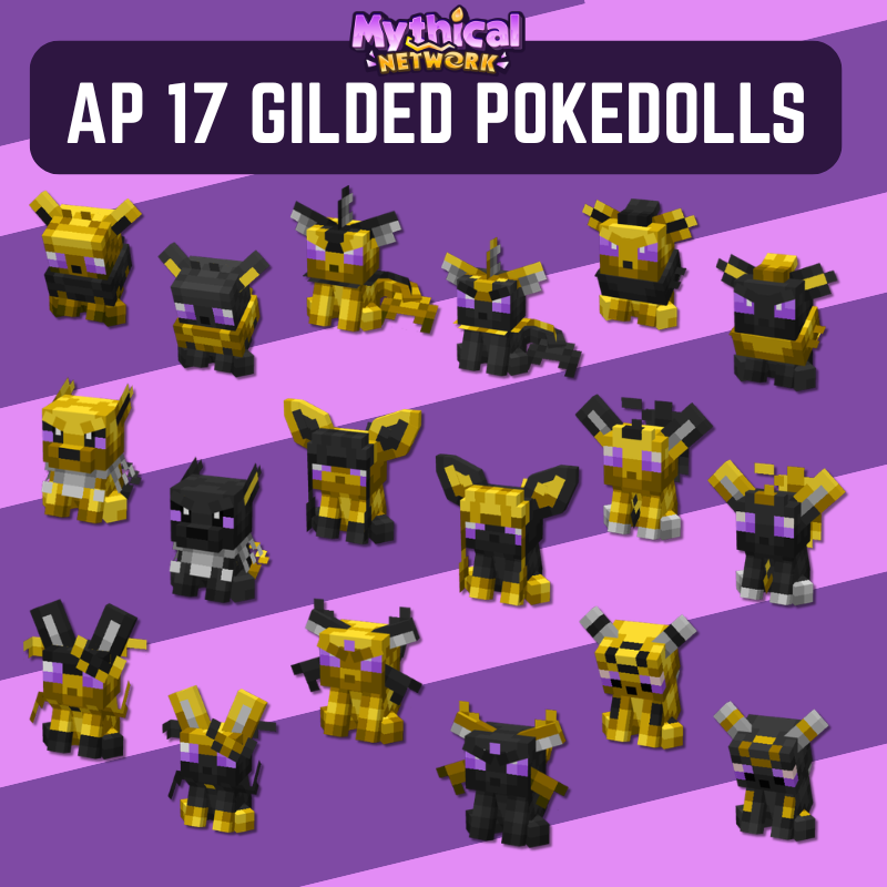Random S17 Gilded Pokedoll Plushie Bundle