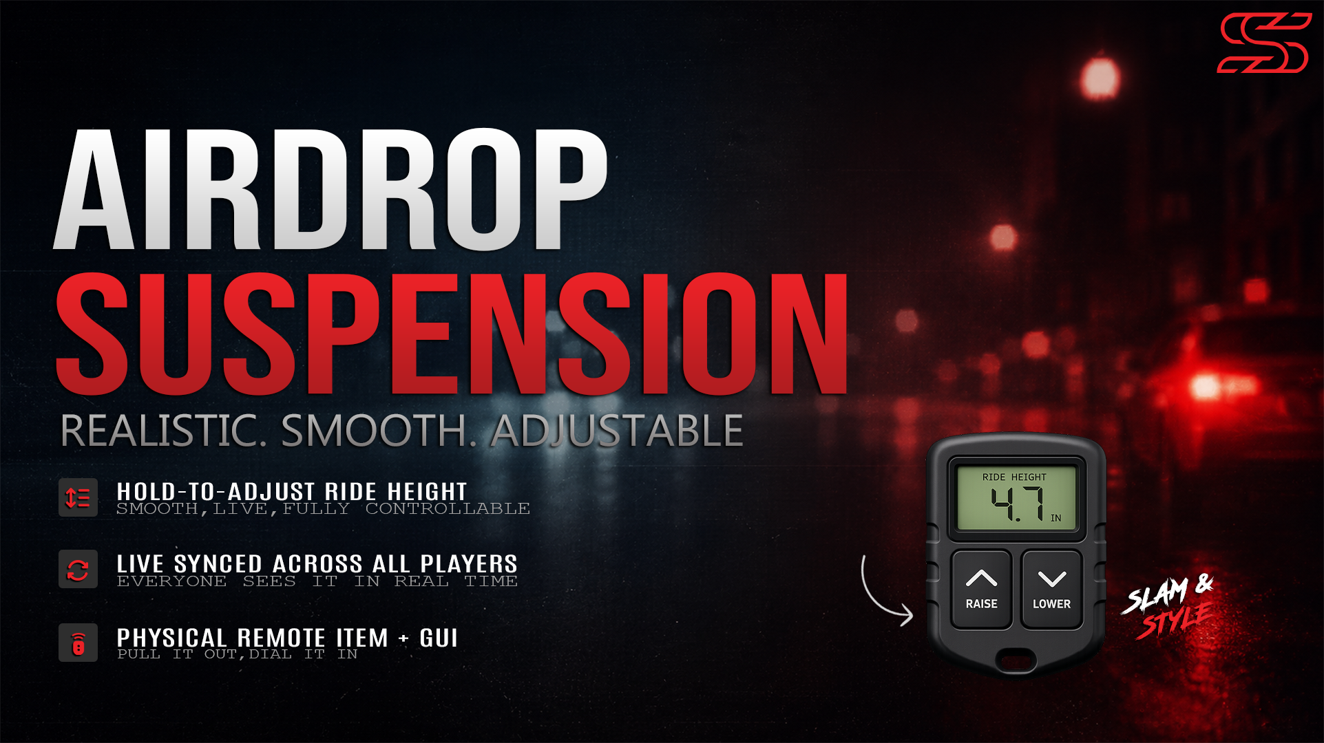 SCS AirDrop Suspension — Slam & Style