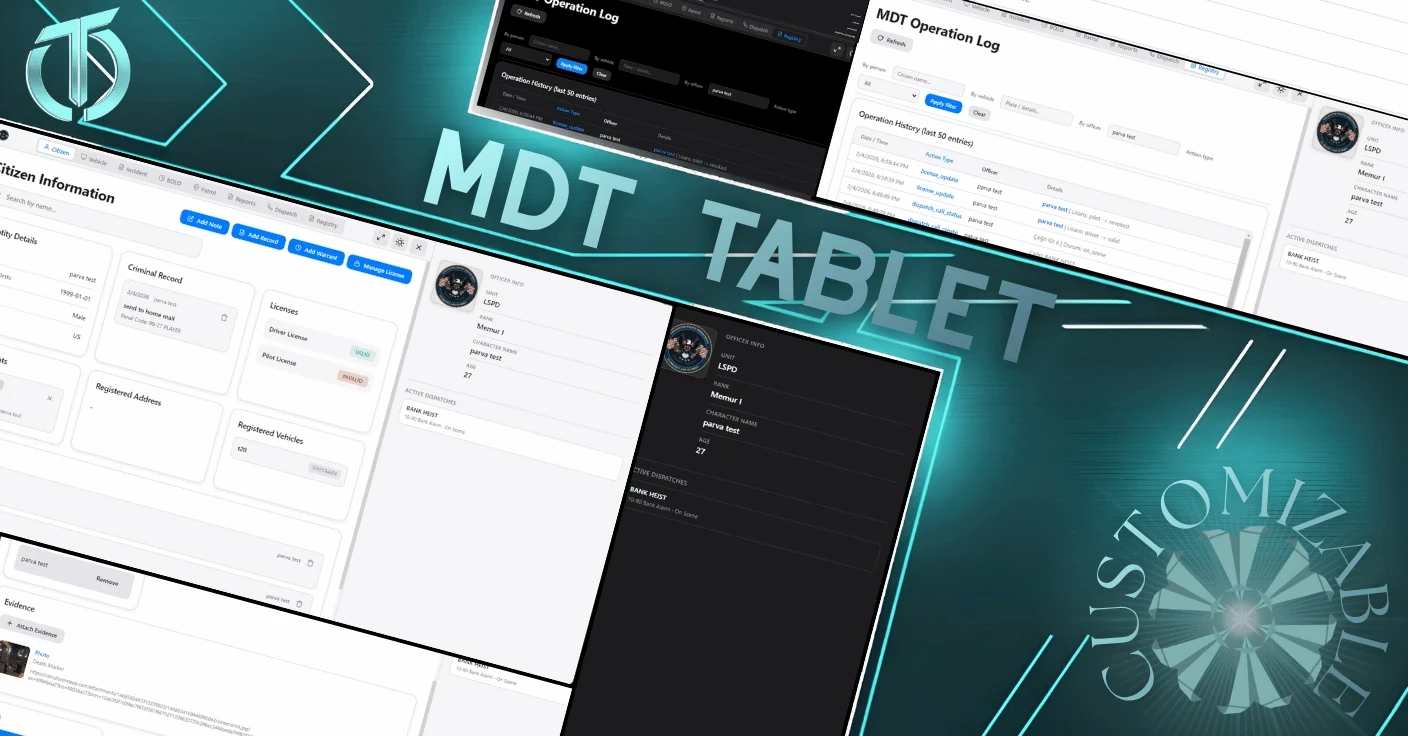 MDT POLICE  [QB/QBX/ESX] [OPENSOURCE]