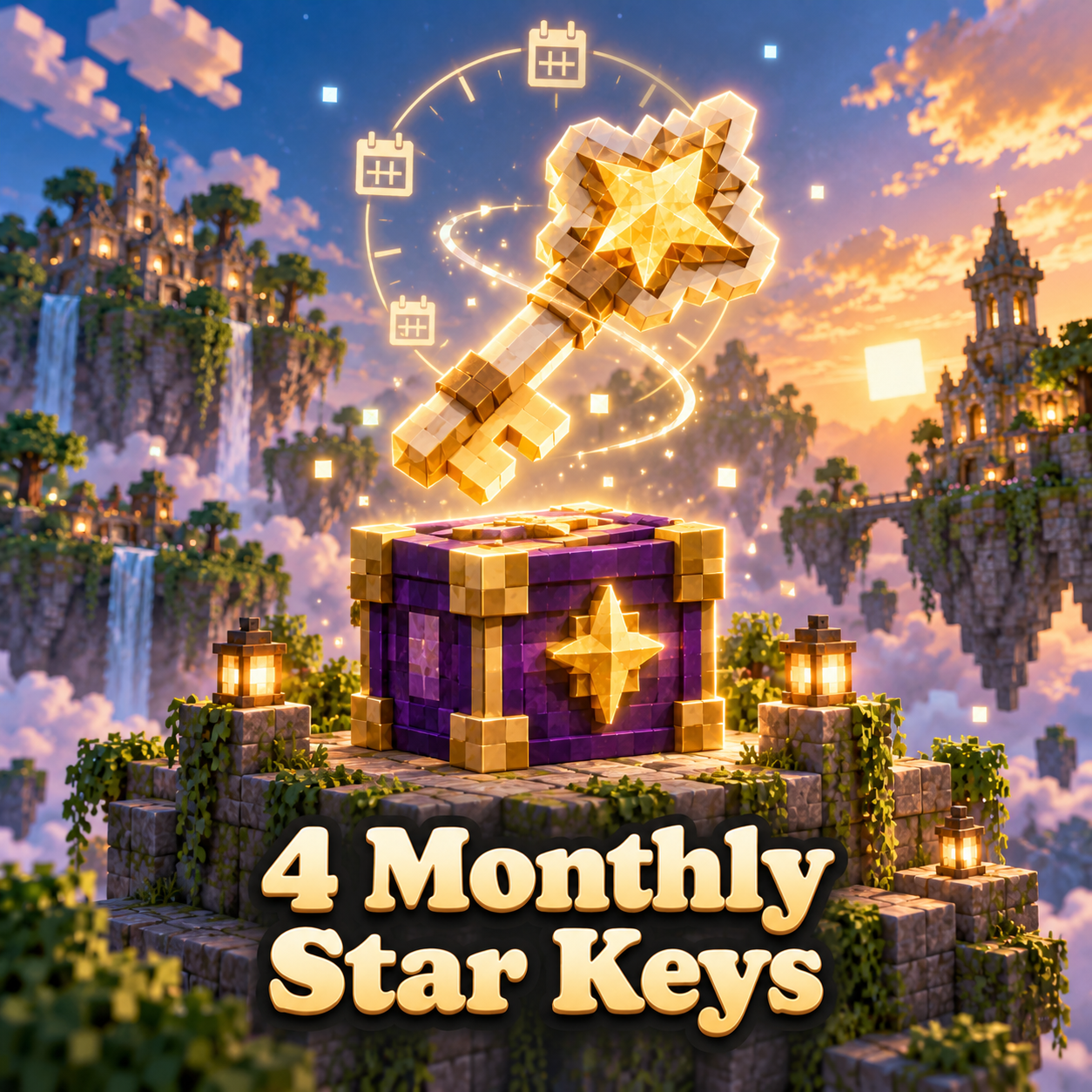 4 Monthly Star Keys